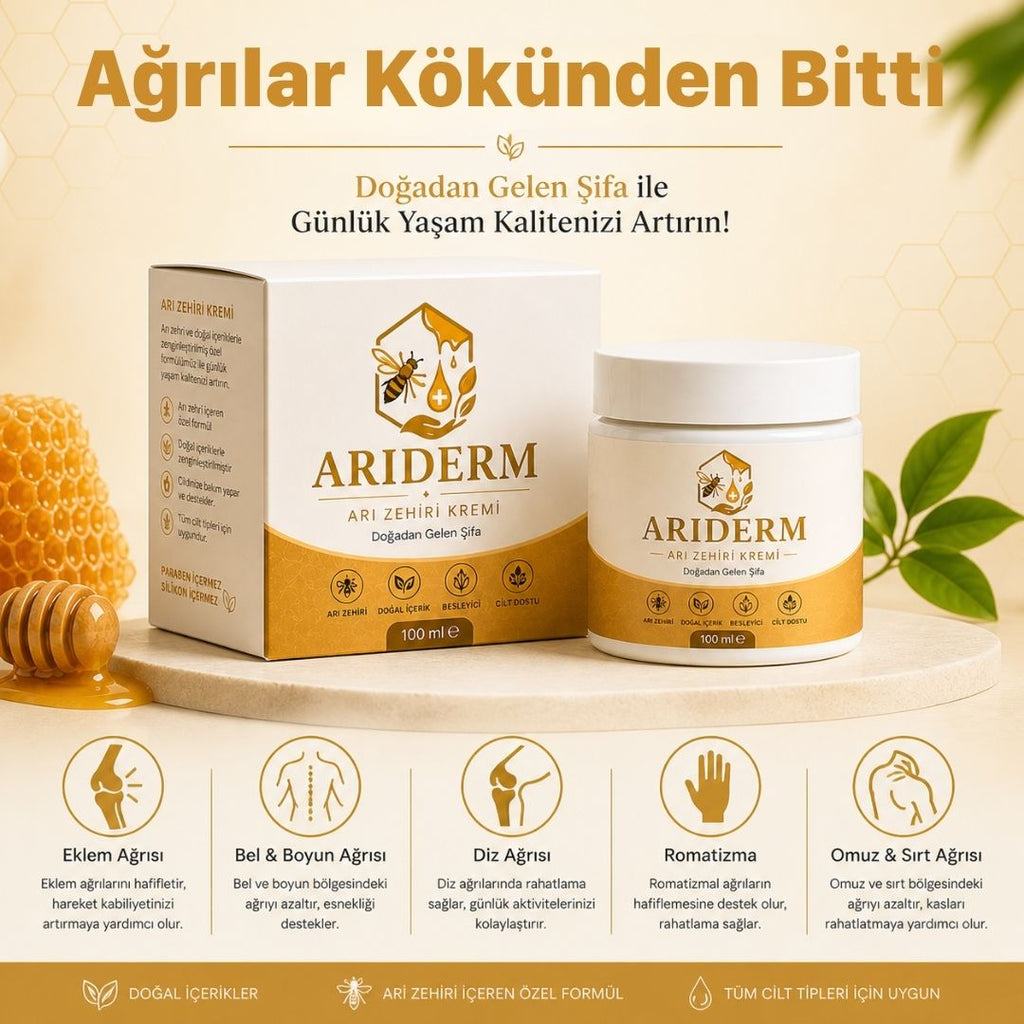 Arıderm - Ağrı Giderici Arı Zehri Kremi