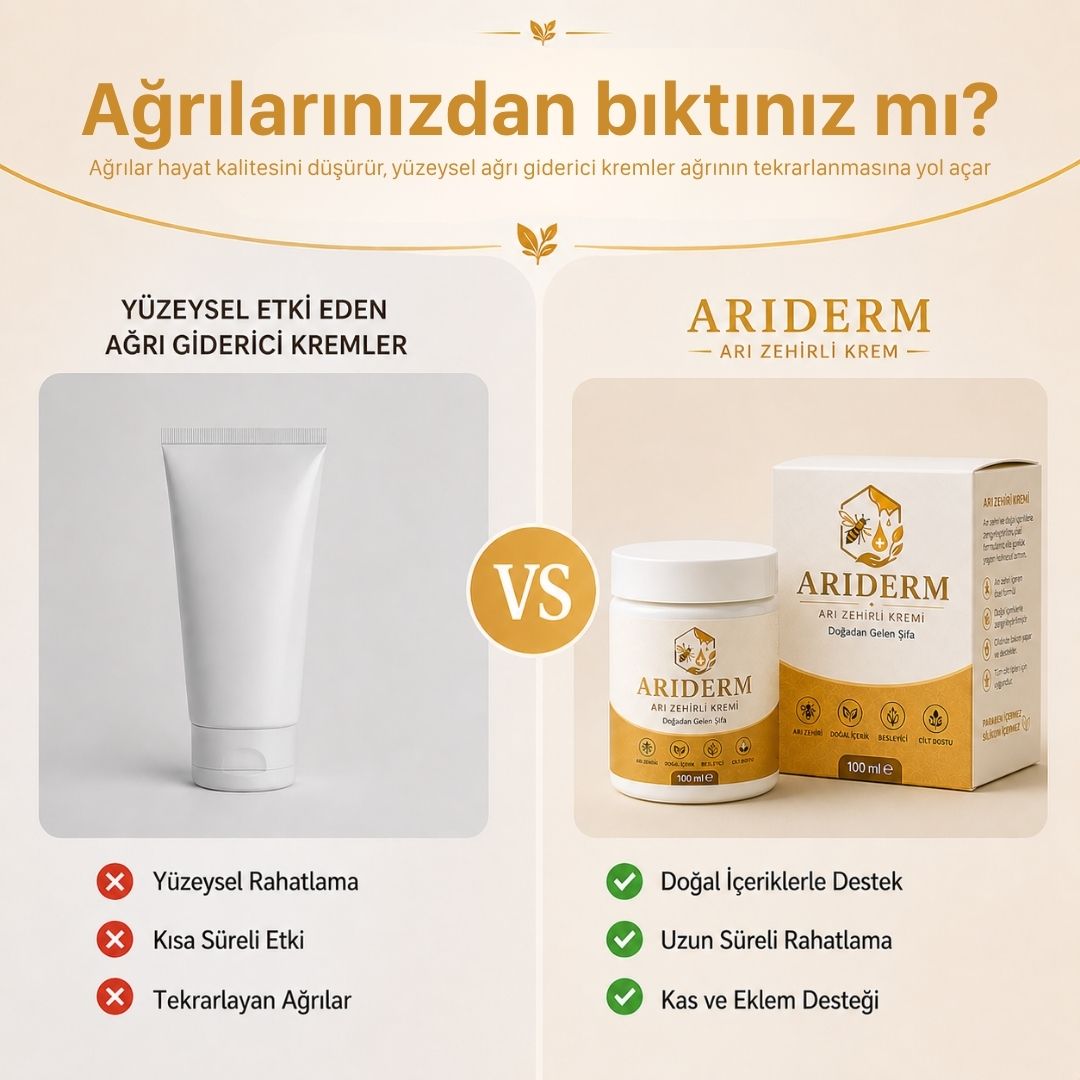 Arıderm - Ağrı Giderici Arı Zehri Kremi