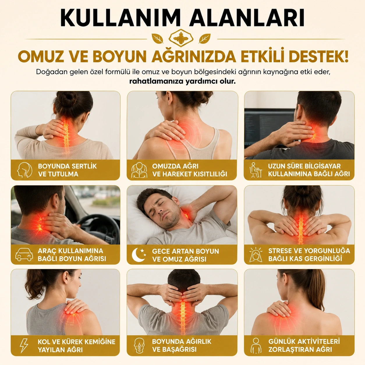 Arıderm Arı Zehri Kremi - Boyun ve Omuz ağrısına 60 saniyede çözüm!