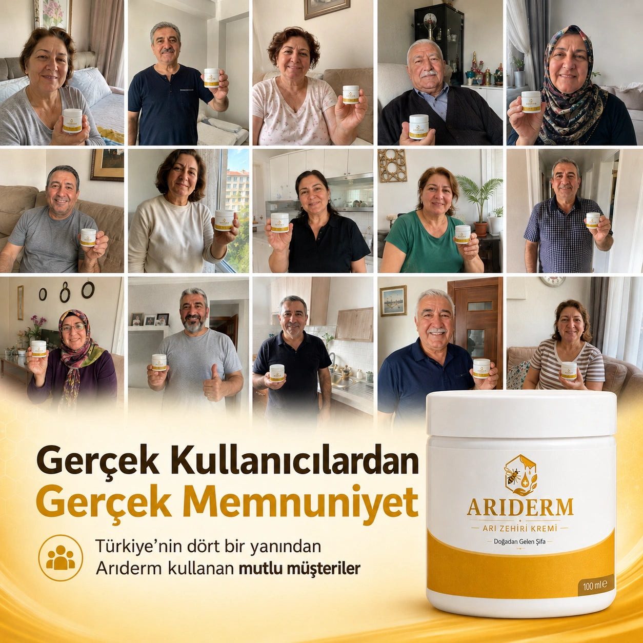 Arıderm - Siyatik Ağrı Giderici Arı Zehri Kremi