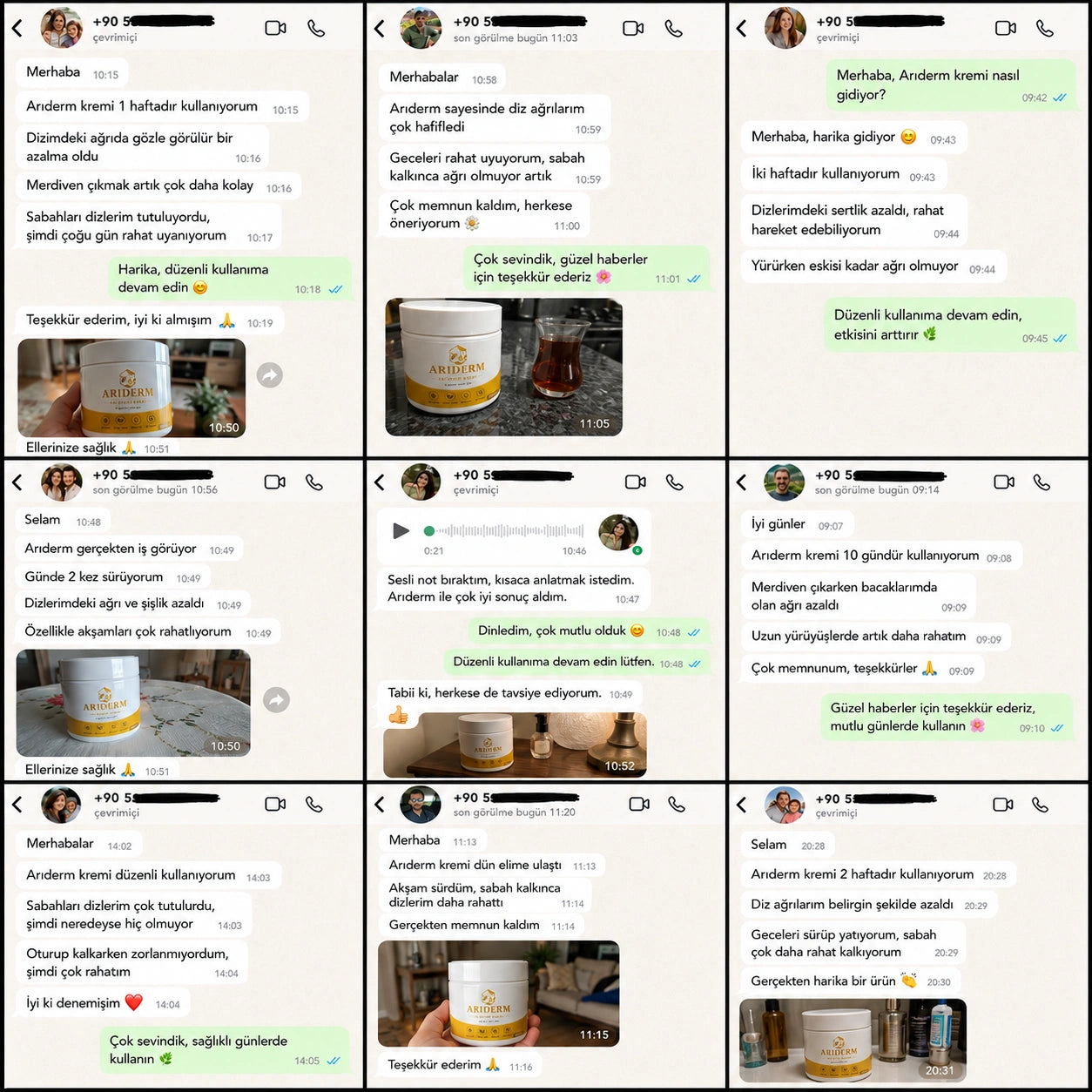 Arıderm - Diz Ağrısı Giderici Arı Zehri Kremi